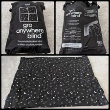 The Gro Company Gro Anywhere Blackout Blind 198 X 130cm - Black Portable See Pic
