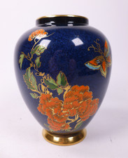CARLTON WARE VASE DECORATED