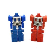 Vintage Robotech BLOCKMAN Robolinks Takara 1984 Robot Action Figures Blue & Red