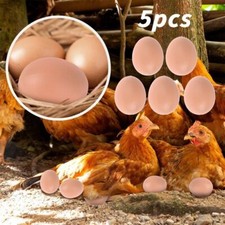 Bouncy Eggs Plastic Balls Fake Chicken Egg Easter Party Bags Toy (5Pcs )