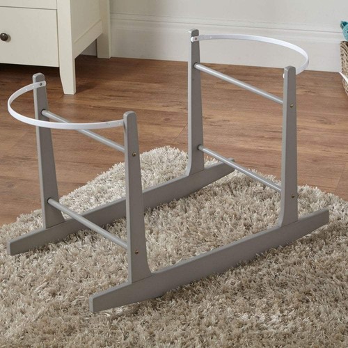 Grey moses basket - grey, rocking