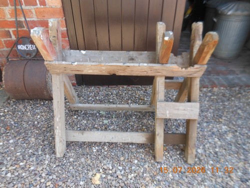 Wooden saw horse for - horse, cutting