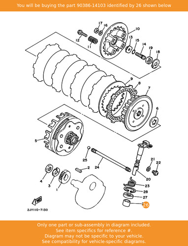 Yamaha bush 90386 - yamaha, 90386-14103