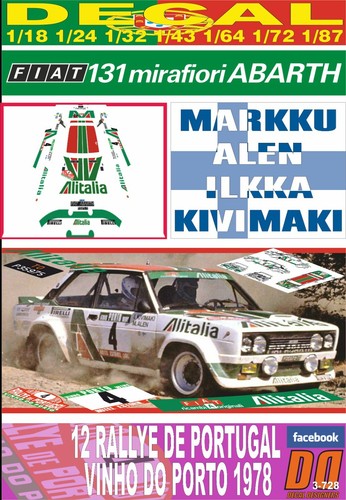 Decal fiat 131 abarth alen - decal,