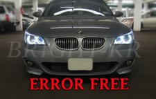 FOR BMW 5 SERIES E60 E61 PRE-LCI ANGEL EYE HALO RING LIGHT LED BULBS- PURE WHITE