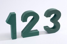 Oasis Floral Foam Number with Clips 0-9 Available funeral, memorial tribute