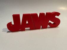 Jaws Logo Sign, 3D Printed