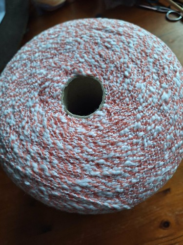 950 cone peach white slub - cone,