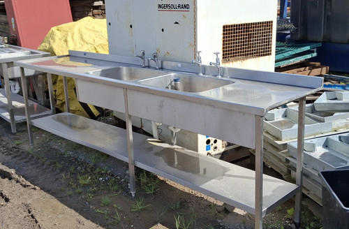 Stainless steel double - double, sink