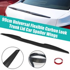 Universal Car Rear Boot Trunk Spoiler Lip Wing Sport Trim Lid 99cm Carbon Black