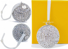 New 100% Auth SWAROVSKI Holiday Magic Disco Crystal Mesh Ball Ornament 5737045