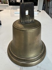 Large vintage brass ships bell