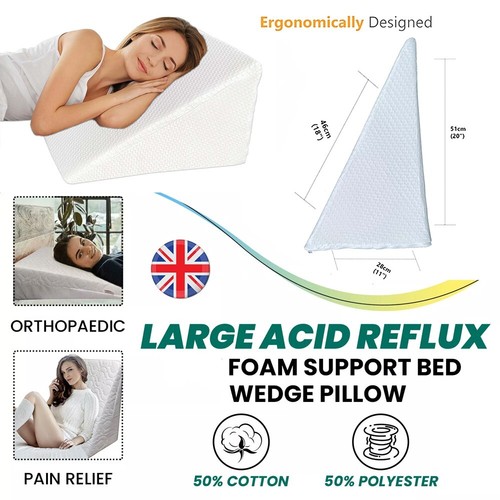Bed wedge pillow large support - wedge,
