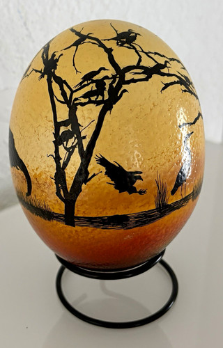 Beautiful handpainted ostrich - beautiful,