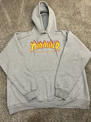 Thrasher men gray pullover - thrasher, men's