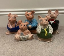 Natwest Pigs Full Set 5 Piggy