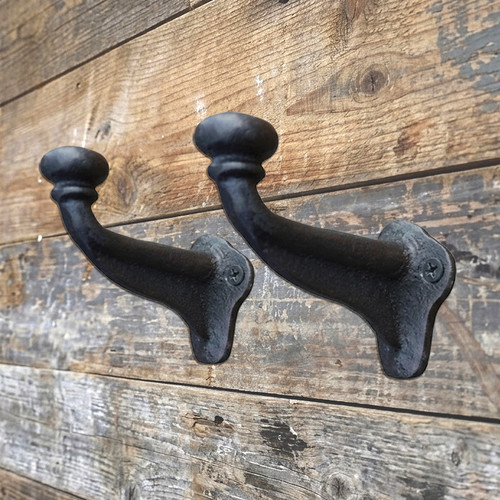 Rustic coat hooks heavy duty - rustic,