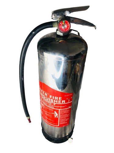 Chrome fire extinguisher - extinguisher, 1987