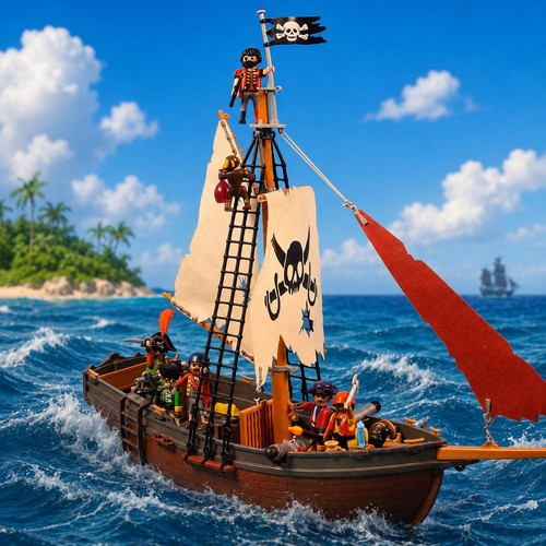 Playmobil pirate ship 3174 - ship,