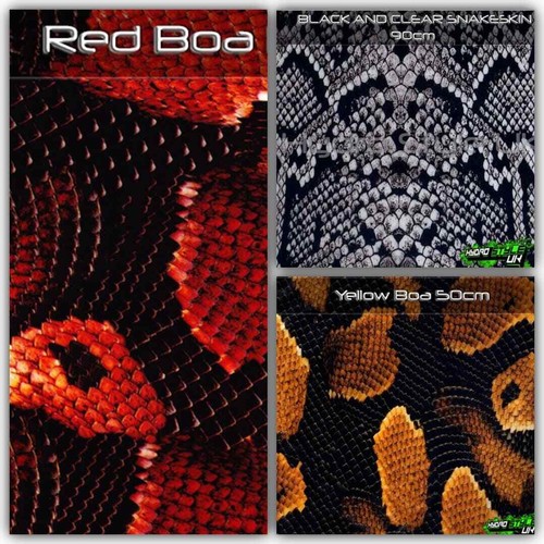 Rolled snake skin boa print - boa,