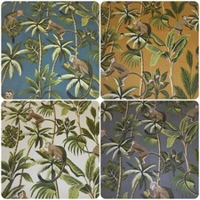 Fryetts MONKEY Cotton Fabric Jungle Tropical design Curtain Cushions Upholstery