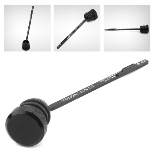 Engine knurled oil dipstick - engine,