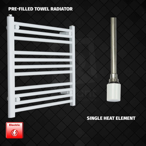 White electric heated towel - white,