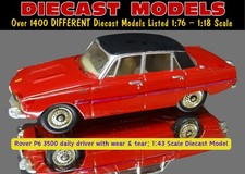 MONZA RED 1976 ROVER P6 3500 V8; 1:43 SCALE VANGUARDS DIECAST COLLECTORS MODEL