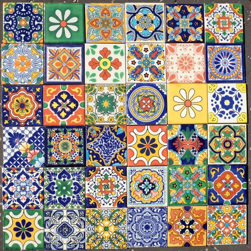 Mexican tiles mexico mix - mexican,