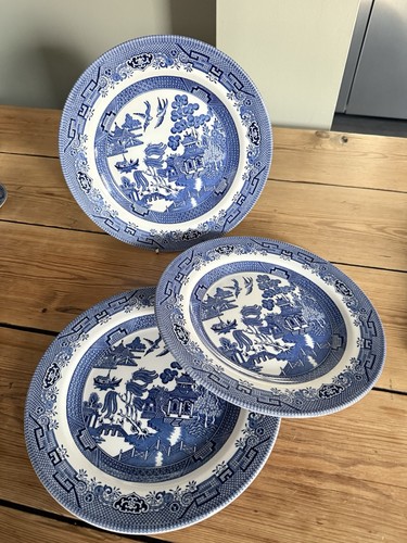 Blue willow dinner - willow, plate