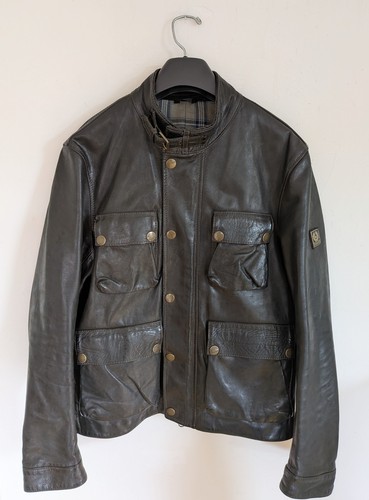 Belstaff leather jacket - belstaff, brad