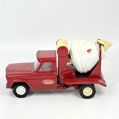 Tonka toy red cement - tonka, mixer