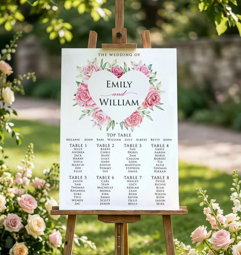 Personalised wedding table - personalised,