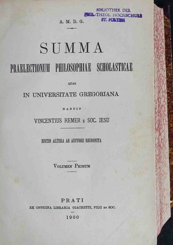Summa praelectionum - summa,