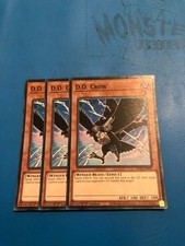 YUGIOH 3x Super Rare D.D. Crow