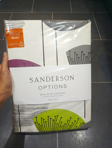 Sanderson options king - options, duvet