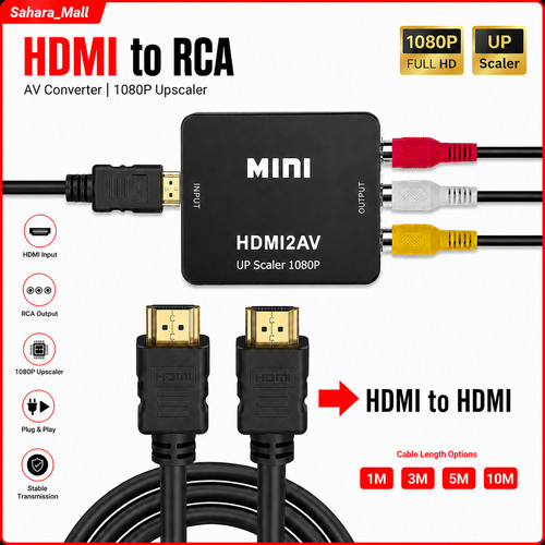 Hdmi rca converter 1080p - to,