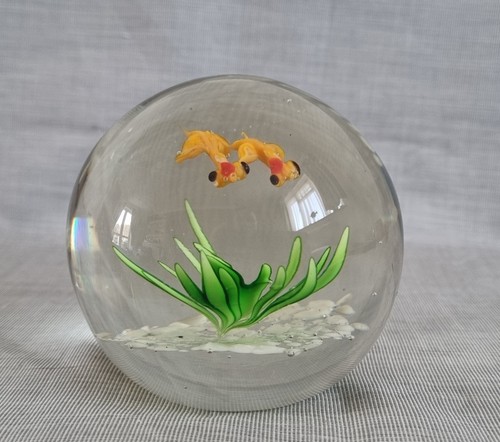 Glass paperweight decorated - glass, as