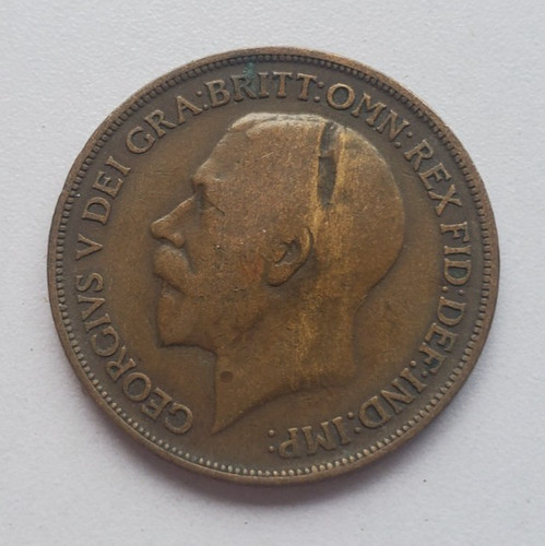 Georgivs one penny coin - one,