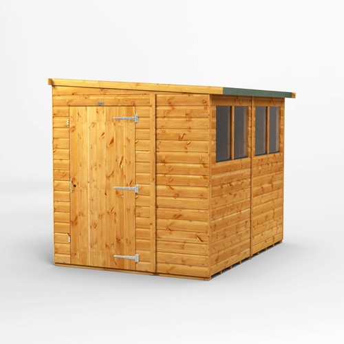 Lean pent shed reverse - to,