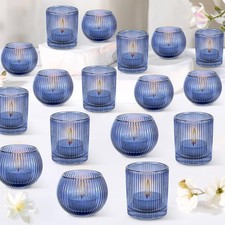 30 Pcs Blue Tea Light Holders