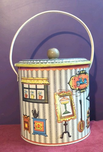 Baret ware biscuit tin made - baret,