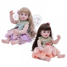 Reborn Doll Fairy Girl Home Decor with Wing Soft Butterfly Reborn Toys  