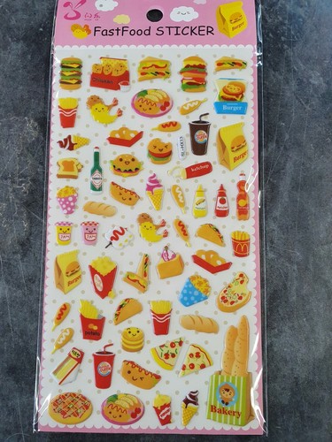 Sheet puffy fast food - of,