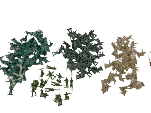 Toy soldiers enlarged - soldiers,