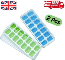 2 Pcs Silicone Ice Cube Tray