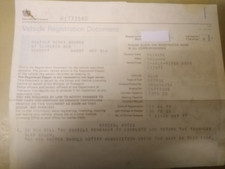 OLD REGISTRATION LOGBOOK FOR