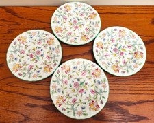 Minton Haddon Hall Green Set of 4 Side Tea Plates 15.5cm
