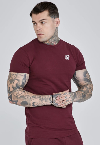 Siksilk men burgundy - men's,