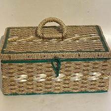 Vintage Sewing Basket Filled